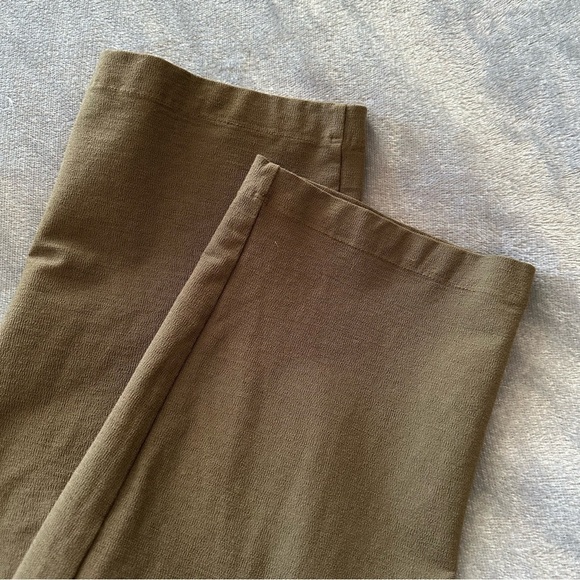 Eileen Fisher Woodland Green Washable Stretch Crepe Slim Crop Ankle Pants - Picture 9 of 9